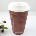 Eco-Friendly Logo Printed Disposable Paper Cups, Coffee Paper Cup with Lid